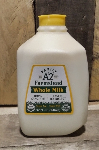 100% A2-A2 Grass-fed Whole Milk Quart (Plastic)